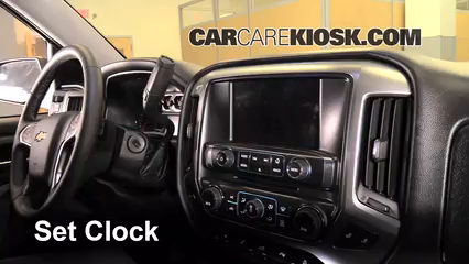 2014 Chevrolet Silverado 1500 LT 5.3L V8 FlexFuel Crew Cab Pickup Reloj Fijar hora de reloj